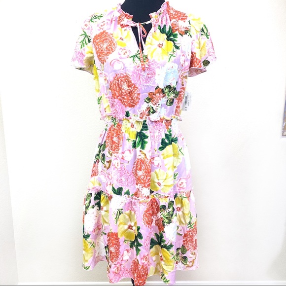 Belle Sky Romantic Floral Dress